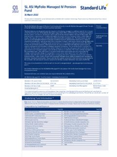 ASI MyFolio Managed IV Pn PDF Factsheet - FE fundinfo