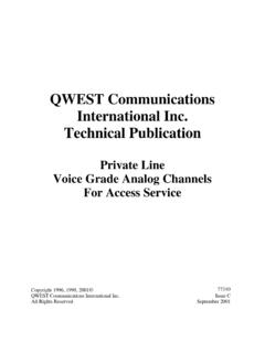 QWEST Communications International Inc. …