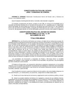 CONSTITUCI&#211;N POL&#205;TICA DEL ESTADO LIBRE Y …