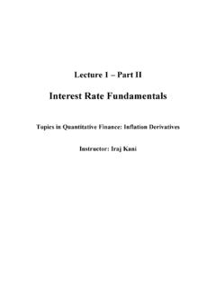Interest Rate Fundamentals - Columbia University