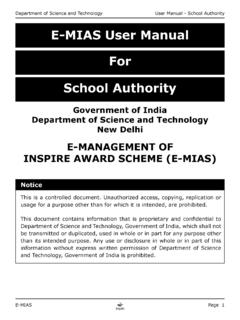 E-MIAS User Manual For School Authority