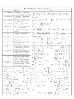 Theoretical ComputerScience Cheat Sheet