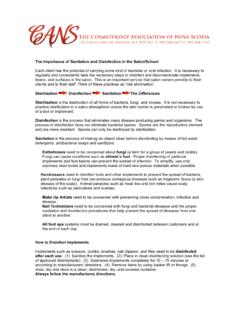 Sanitation and disinfecting in the Salon - Clear Service