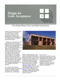 Fire Rated Wood Floor and Wall Assemblies