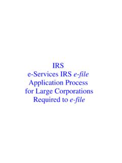 IRS e-Services IRS e-file