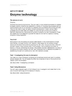 21 Enzyme technology - Nuffield Foundation