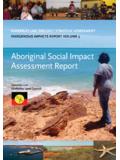 Aboriginal Social Impact Assessment Report