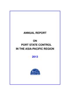 ANNUAL REPORT ON PORT STATE CONTROL IN THE ASIA …