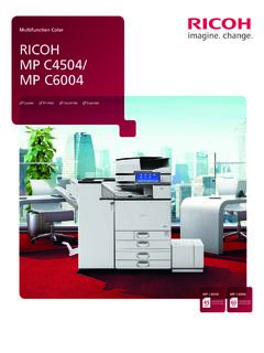 Multifunction Color RICOH MP C4504/ MP C6004