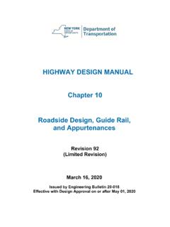 HIGHWAY DESIGN MANUAL Chapter 10 Roadside Design, …
