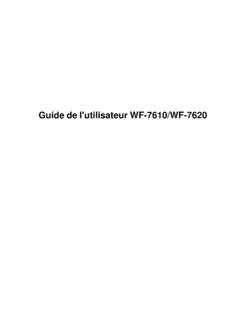 Guide de l'utilisateur WF-7610/WF-7620