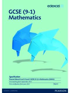 GCSE (9-1) Mathematics - Edexcel