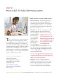 How to Bill for Adult Immunizations
