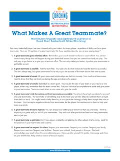 What Makes A Great Teammate?