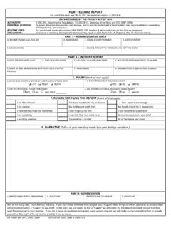 PART II INCIDENT REPORT E. INJURY - gertrude-check.org