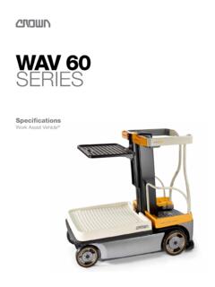 WAV 60 SERIES - Crown Equipment Corporation