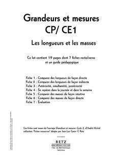 Grandeurs et mesures CP/ CE1 - extranet.editis.com