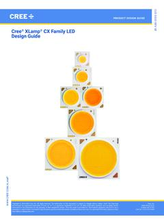 Cree XLamp CX Family LED Design Guide