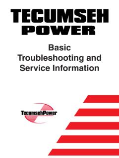 Basic Troubleshooting and Service Information
