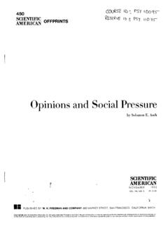Opinions and Social Pressure