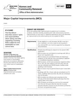 Major Capital Improvements (MCI) - Homes and Community …