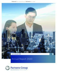 Annual Report 2020 - Partners Group