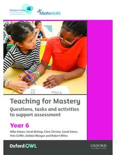 Questions, tasks and activities to support assessment