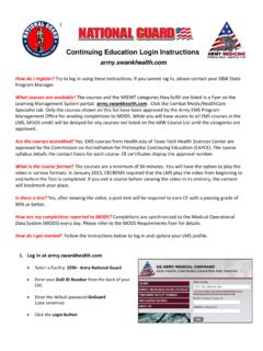 Continuing Education Login Instructions - Swank …
