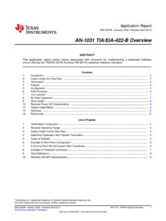AN-1031 TIA/EIA-422-B Overview (Rev. B) - Texas Instruments