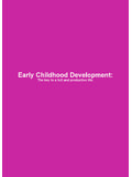Early Childhood Development - UNICEF