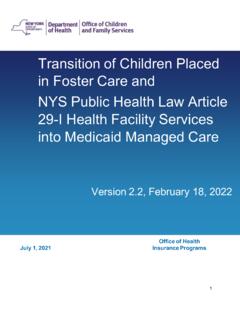 Transition of Children Placed in Foster Care and 29-I ...