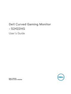 Dell S2422HG Monitor User's Guide