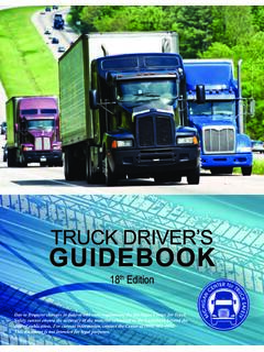 TRUCK DRIVER’S GUIDEBOOK - truckingsafety.org