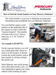 How you find your Mercury serial number