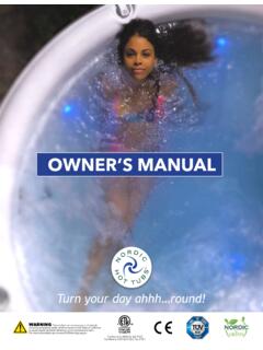 OWNER’S MANUAL - Nordic Hot Tubs