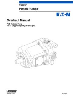 Overhaul Manual - Vickers伊顿威格士-液压