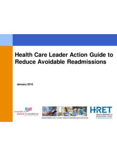 Health Care Leader Action Guide to Reduce Avoidable ...