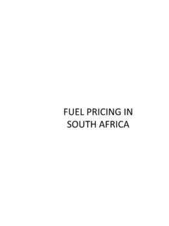 FUEL PRICING IN SOUTH AFRICA - Energy