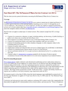 Fact Sheet #67: The McNamara-O’Hara Service Contract Act …