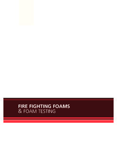 FIRE FIGHTING FOAMS FOAM TESTING - Oil Technics