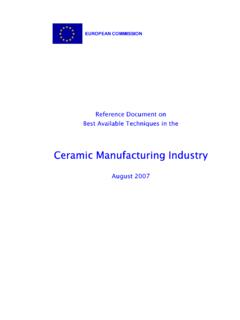 Ceramic Manufacturing Industry - Europa