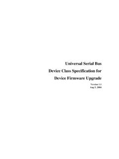 Universal Serial Bus Device Class Specification for Device ...
