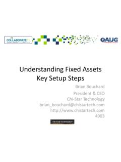 Understanding Fixed Assets Key Setup Steps - Chi …