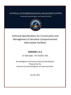Technical Specifications for Construction and Management ...