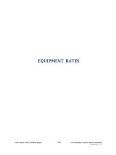 EQUIPMENT RATES - USDA