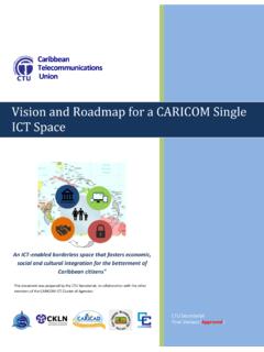 Vision and Roadmap for a CARICOM Single ICT Space