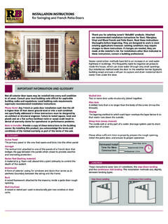 INSTALLA for Swinging and French Patio Doors