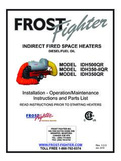 DIESEL/FUEL OIL - Frost Fighter Inc.