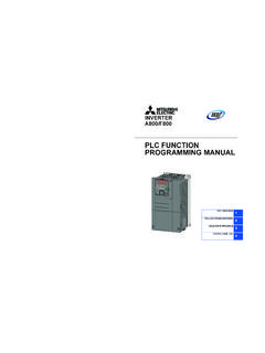 A800/F800 PLC FUNCTION PROGRAMMING MANUAL