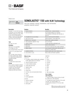 ProDucT DATA SONOLASTIC 150 with VLM Technology 07 …